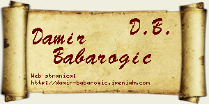 Damir Babarogić vizit kartica